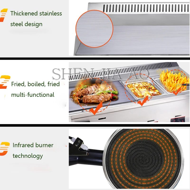 Коммерческое газовое стандартное оборудование для закусок горшок приготовления