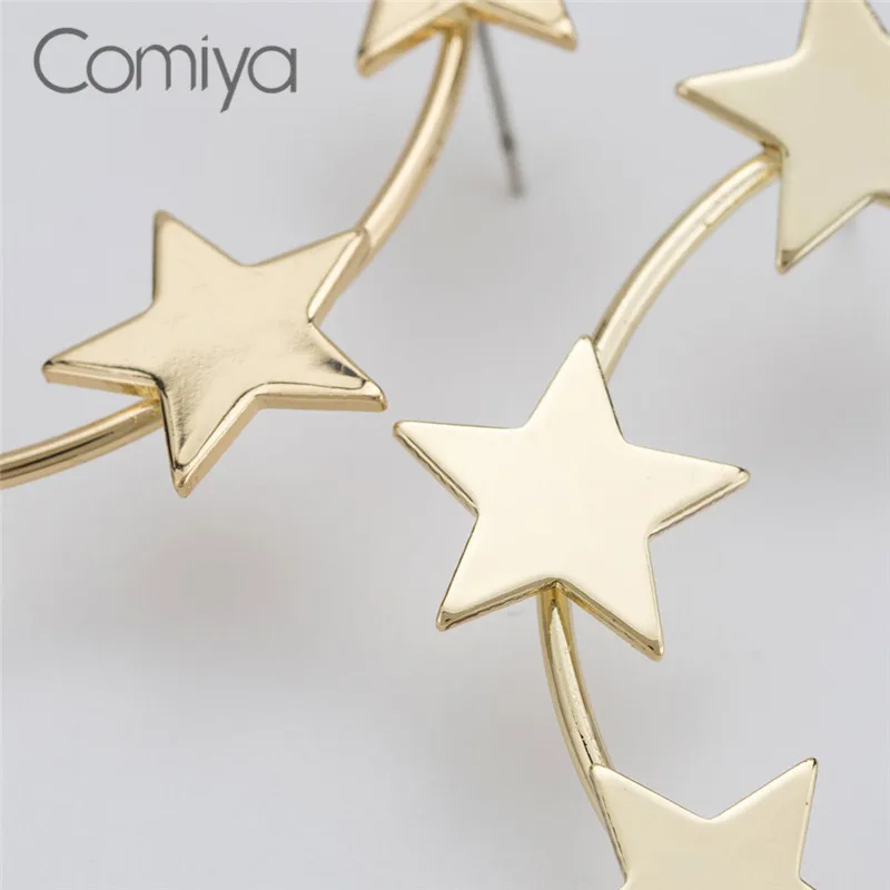Женские серьги-гвоздики Comiya Feminino Boucle D'oreille Femme модные серьги золотого цвета с