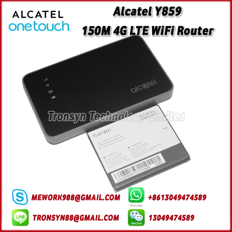 Новый Оригинальный разблокированный Alcatel Y859 150 Мбит/с Портативный 4G LTE WiFi Sim карта