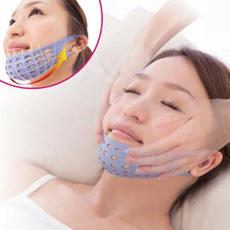 Silicone Face Slimming Mask Face Lift Tools Facial Shaping Belt V-Face Corrector Reduce Double Chin Face Bandage Anti Cellulite