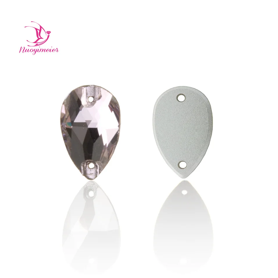 Lt. Аметист Стразы в виде капли больше размеров 3230 пришить стразы с плоским