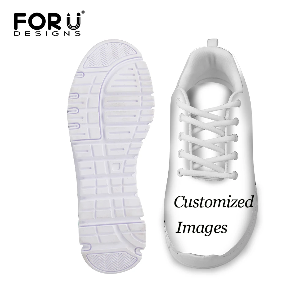 Женские сетчатые кроссовки на шнуровке FORUDESIGNS с пользовательским изображением