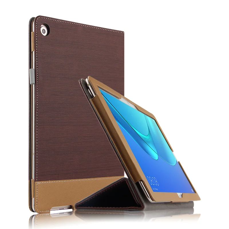 Для huawei MediaPad M5 10,8 CMR-AL09 W09 крышка чехол Защитный из искусственной кожи Медиа pad M5 10,8 10 Pro M5 10," планшетный ПК чехол с крышкой - Цвет: brown