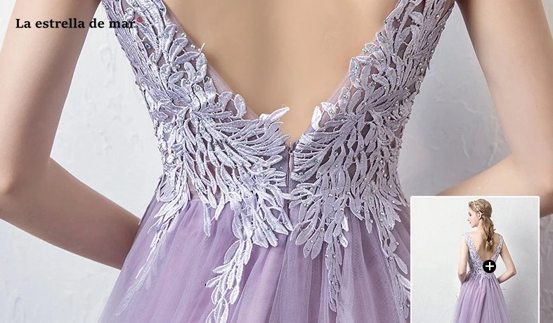 Vestidos de damas honor boda2019 Новое сексуальное кружевное платье с v образной горловиной