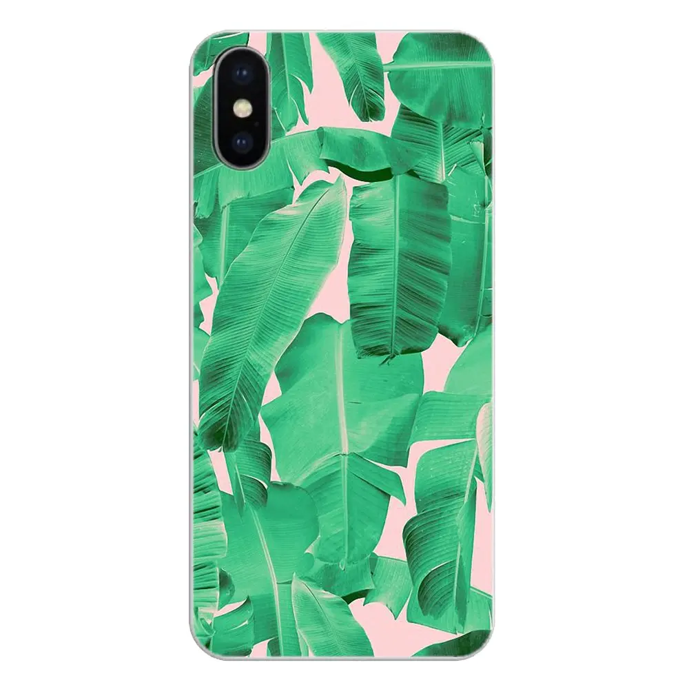 Silicone Skin Cover Tropical Green Canvas Art Print Pattern For Huawei P20 Lite Nova 2i 3i 3 GR3 Y6 Pro Y7 Y8 Y9 Prime 2018 2019 |