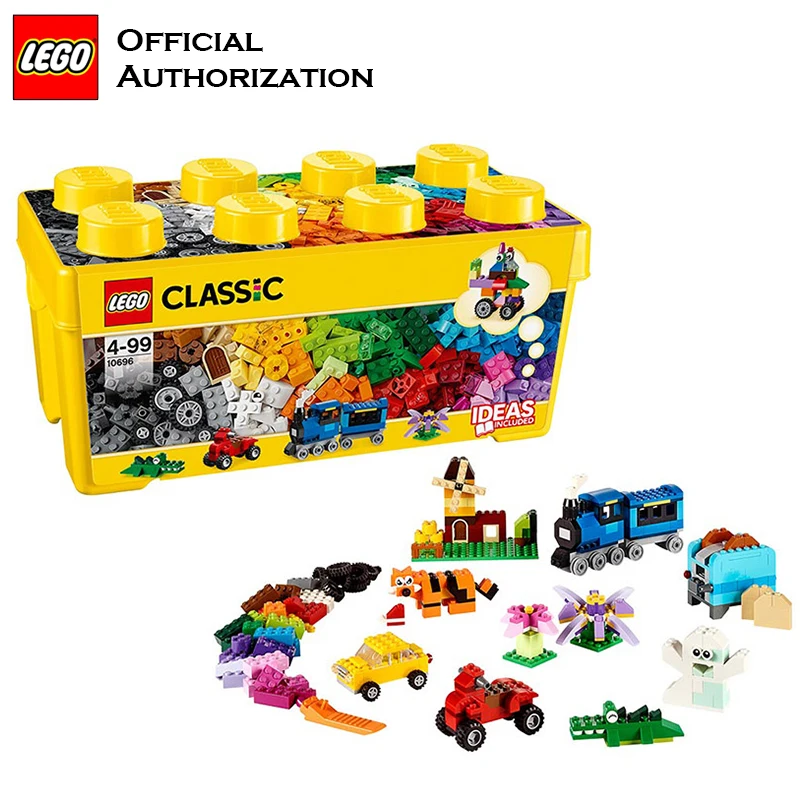 Lego строительные блоки классическая серия 790 шт. аксессуары игрушки 10696 коробка