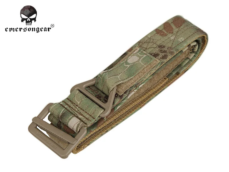 Emersongear CQB rappel тактический ремень мужской страйкбол Пейнтбол спортивный военный пояс цифровой джунгли Мультикам EM5599 черный - Цвет: MR