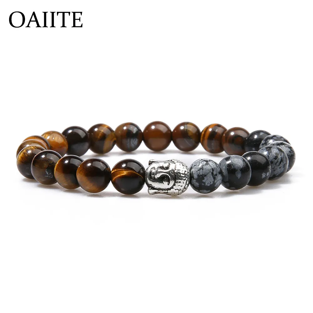 Oaiite Браслеты Для женщин мужчин Jewelry браслет чакра стрейч медитации
