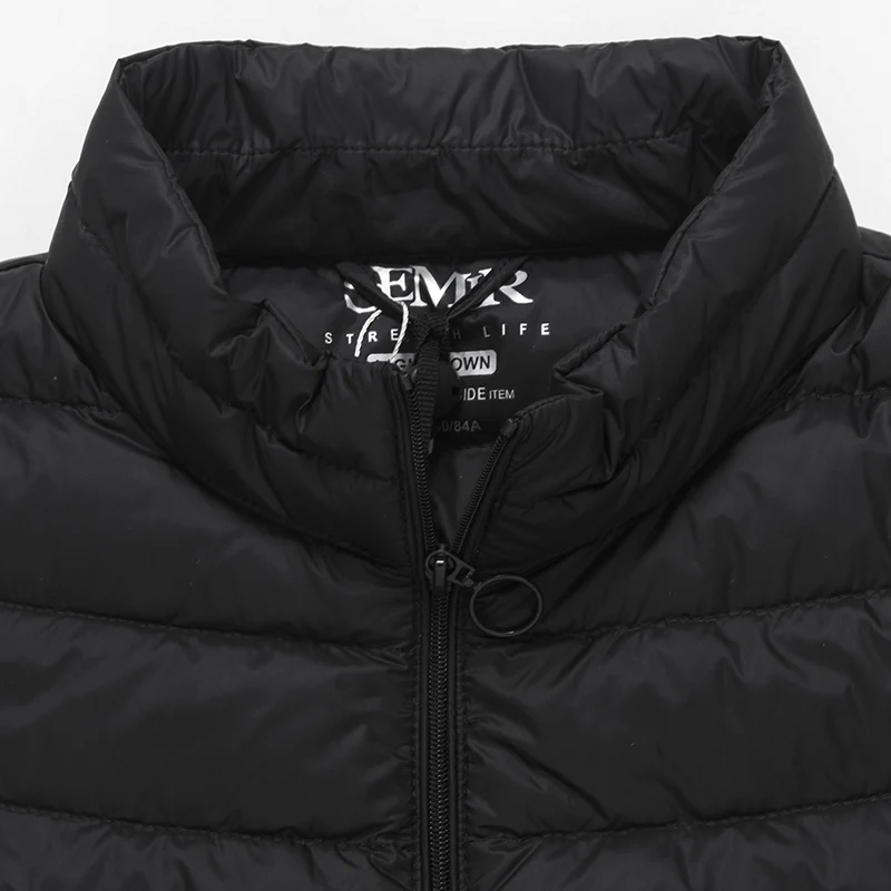 Semir бренд 2019 Новый женский 90% белый пуховик сверхлегкий на утином пуху