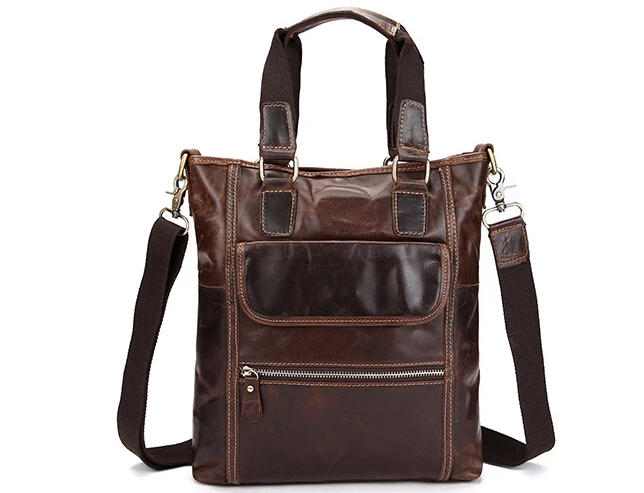 Сумка мессенджер мужская из натуральной кожи портфель на плечо в повседневном