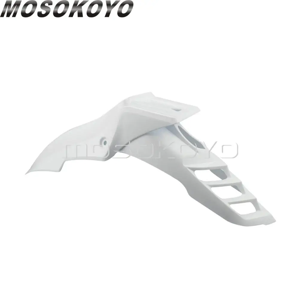 white Переднее крыло для мотокросса Evo Supermoto, переднее крыло для Honda XR KLX YZF DRZ CR CRF DT RMX Red - Цвет: white