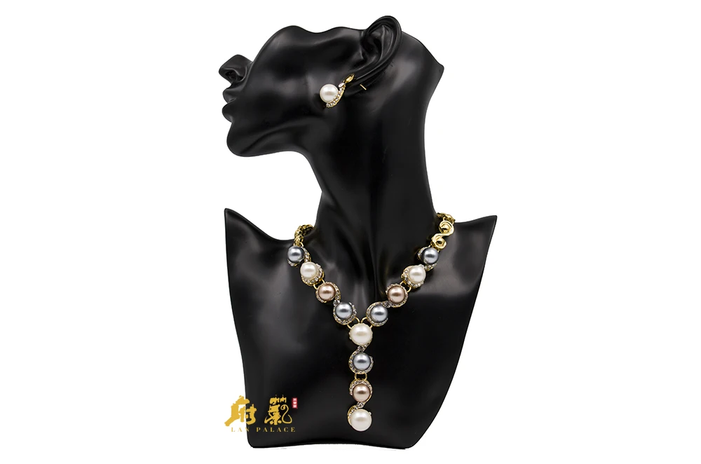 Набор украшений parure bijoux ювелирное изделие золотистого цвета с австрийским