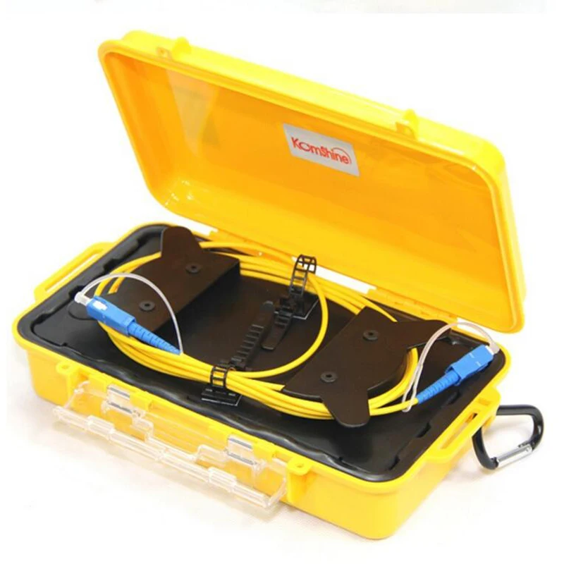 OTDR Launch Cable Box 1 км Test extension line одномодовый оптоволоконный тестер Бесплатная