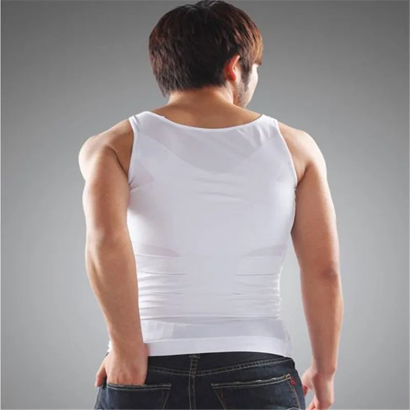Мужская корректирующая одежда без рукавов рубашка жилет пояс для похудения
