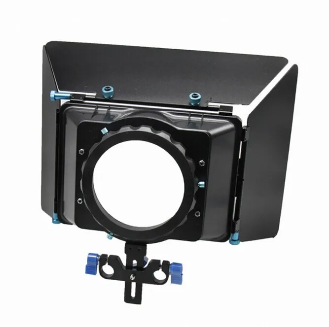 New Professional Metal Black Adjustable French Flags DSLR Matte Box For All DSLR Cameras And Camcorders 5D2 5D3 50D
