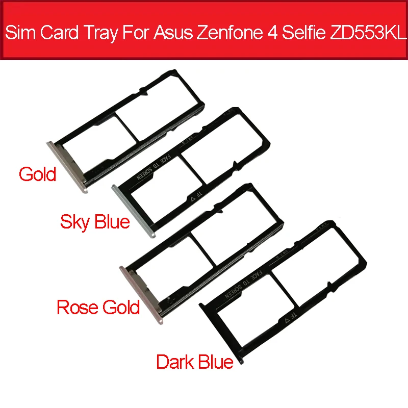 Подлинный слот для Sim-карты Asus Zenfone 4 Selfie ZD553KL адаптер Micro SIM-карты держатель