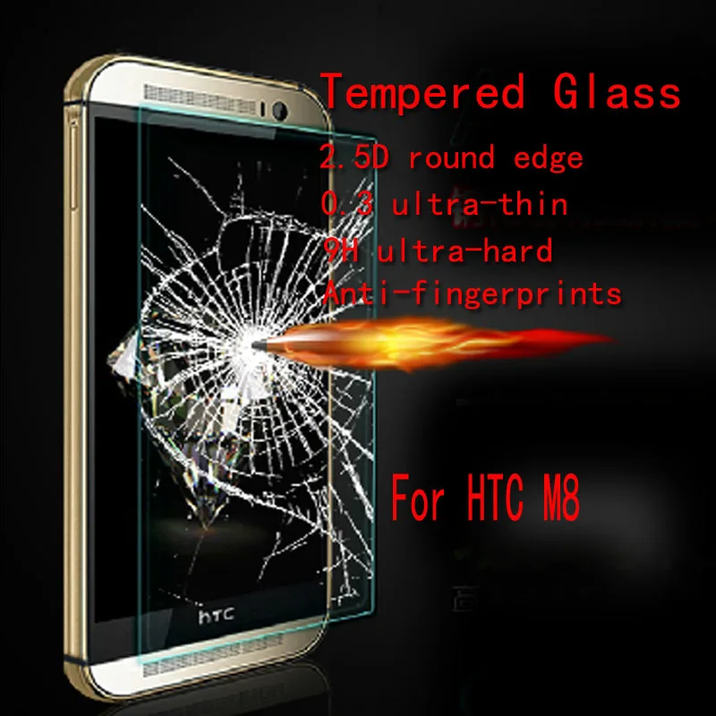 M8 Tempered Glass For HTC (ONE2) Anti-burst Screen screen protector With Retail Package | Мобильные телефоны и аксессуары