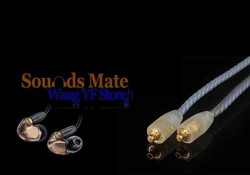 Посеребренный Hi Fi кабель 6N OFC для наушников Shure SE215 SE315 SE425 SE535 SE846 4 цвета|cable cat5|silver
