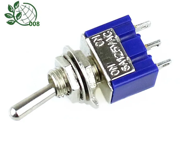 5 шт. MTS-102 AC ON-ON SPDT 2 позиционный запирающий переключатель 6A 125V S Акция