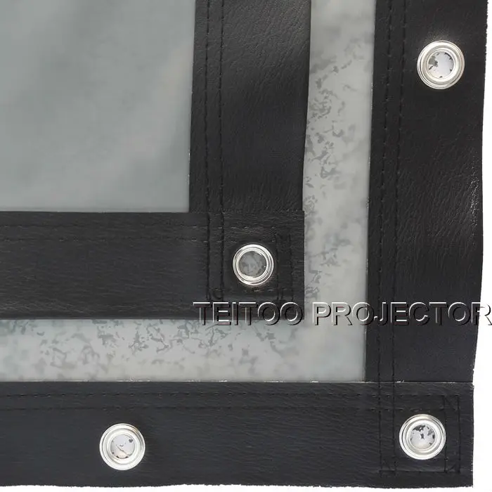 200 дюймов 16:9 задний экран ПВХ настенный имеет черные границы и отверстие легко