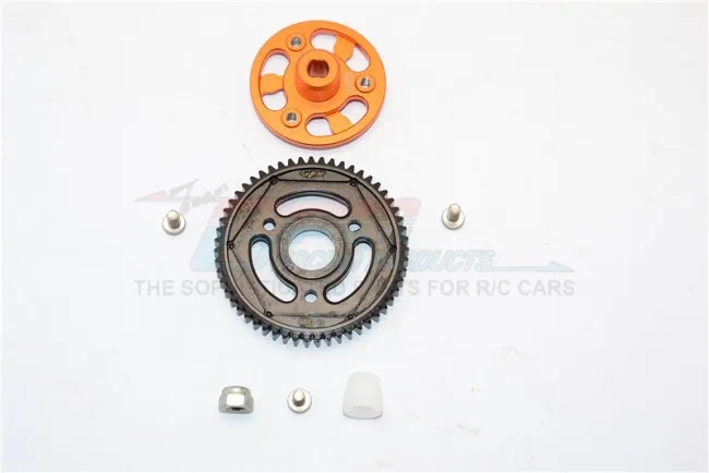 1/10 осевой SCX10 II 90046 сплав SPUR GEAR адаптер + стальная шестерня 55 T-1 комплект SSCX21555T |