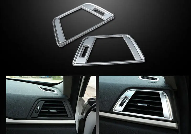 

1 Set=2 Pcs Car Dashboard Air Condition Vent Frame Tirm For BMW 3 4 Series F30 320 316 328 Car Accessories