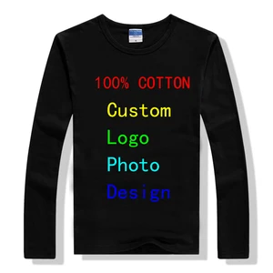 2021, мужские футболки с логотипом, персонализированные футболки, одежда с длинным рукавом, Camisa Masculina, хлопок, новинка, футболки