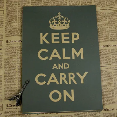 Винтажный плакат с надписью Keep calm and on ретро-рок постер Ретро для бара кафе | Дом и