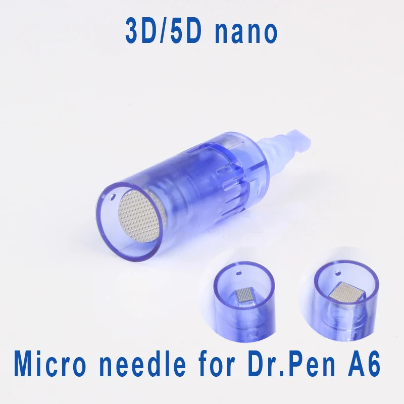 Нано байонетные картриджи 3D/5D 50 шт. для dr. pen A6 Антивозрастные микроиглы сменный