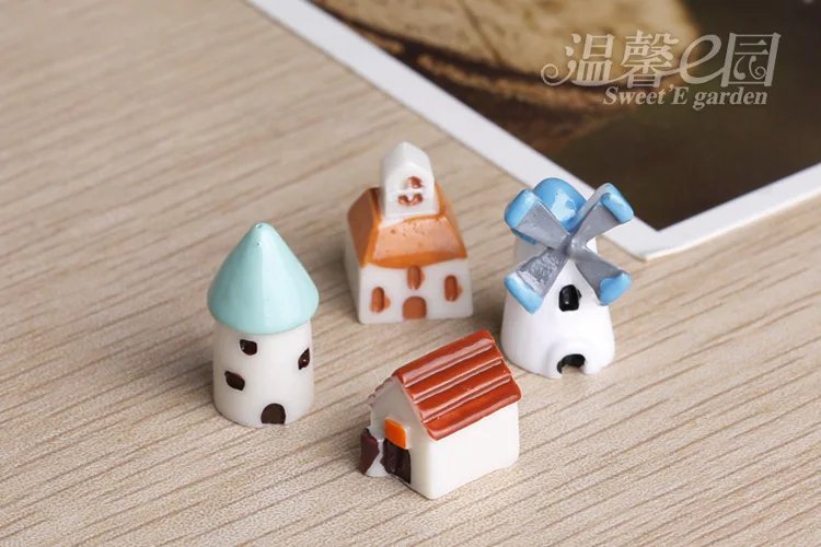 4 шт./лот мельница для творчества искусство дома замок мох микро ландшафтное