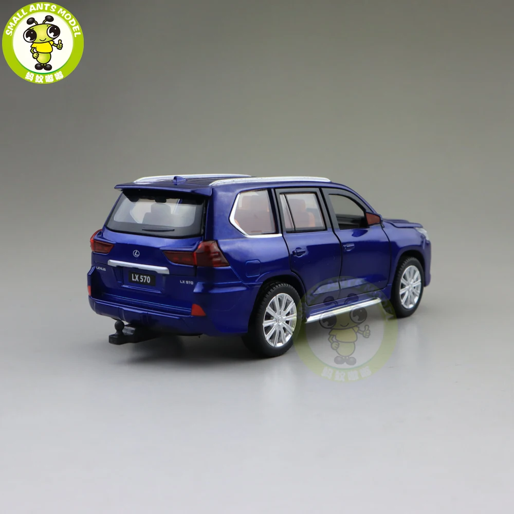 1/32 JACKIEKIM LX570 SUV литая под давлением Модель автомобиля игрушки для детей звуковое освещение вытяжной автомобиль подарок для мальчиков и девочек