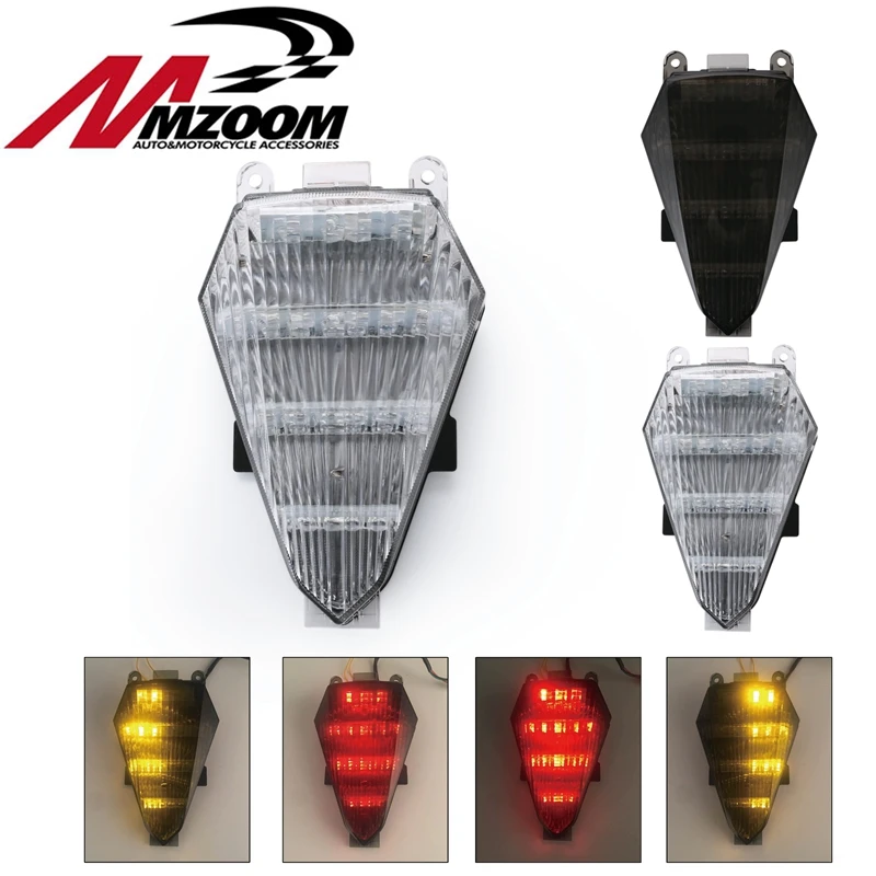 Motorcycle Rear Tail Light LED Brake Turn Signal Indicator Stop Warning For YAMAHA YZF R6 2008-2012 Cafe Racer Lamp |