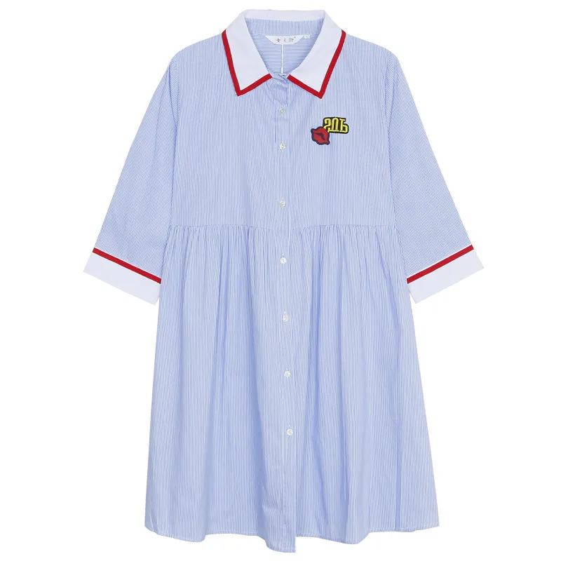 

Maternity Dress Loose Large Size Pregnancy Clothes Fashion Pregnant Women Summer Korean Version Bare Shoulder Cotton dresses