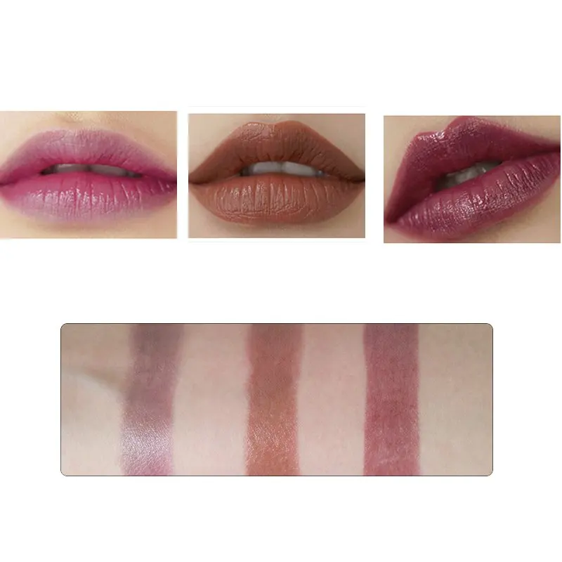 Черная губная помада MINCH температурная с изменением цвета водостойкая стойкий