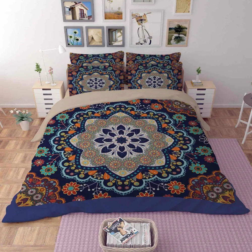 Бесплатная доставка! Новые 3 шт/4 шт Boho Natinal стильные постельные принадлежности