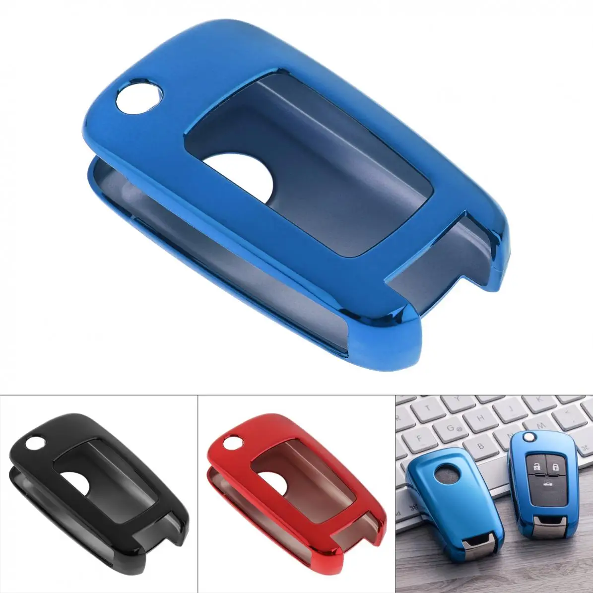 

TPU 2 Colors Folding Car Key Case Protector Holder for Chevrolet Cruze Aveo Trax Opel Astra Corsa Meriva Zafira Antara Mokka