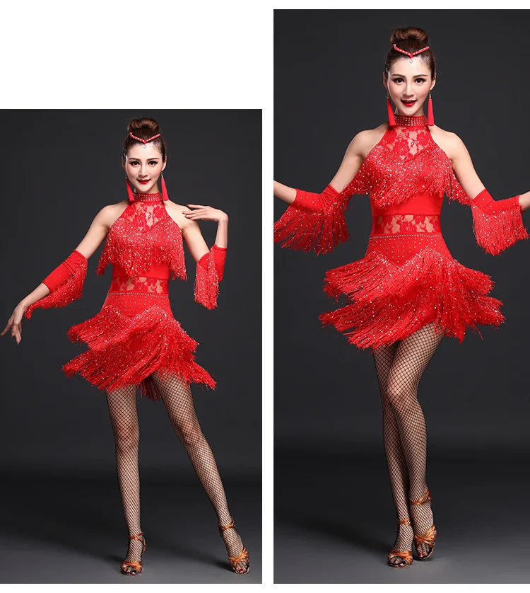 2019 Новый латинское платье для танцев Для женщин/девочек разного возраста новая