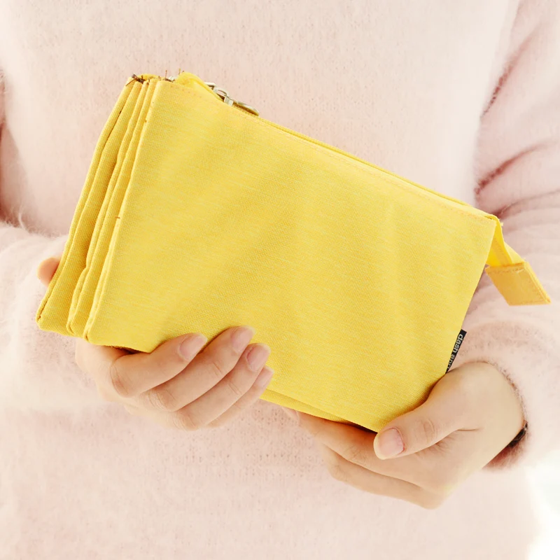 Чехол для карандашей с 3 молниями и отделениями | Канцтовары офиса дома