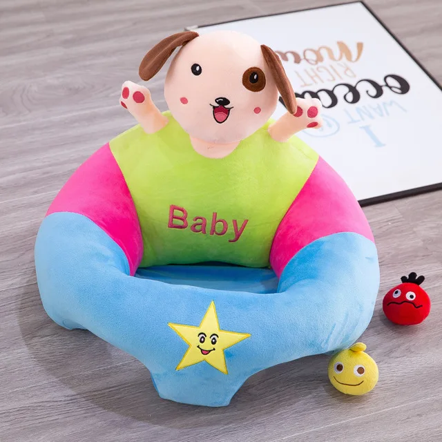 Dog Плюшевый тканевый детский диван для сидений, детский мешок для бобов, игрушки с полипропиленовым хлопковым наполнением, материал с чехлом - Цвет: Dog