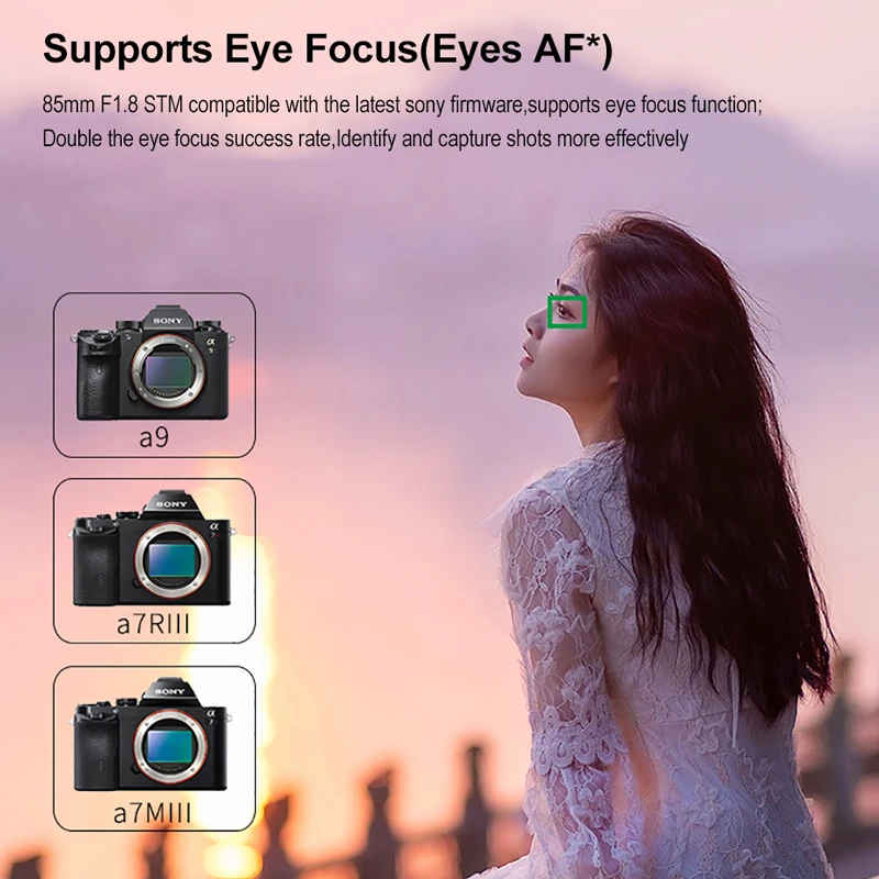 VILTROX PFU RBMH 85 мм F1.8 STM объектив для sony E крепление для sony A6400 A6000 A9 A7RIII A7M3 A7III камера FE-Mount AF Автофокус
