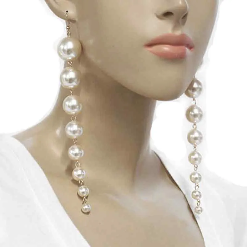 Серьги с жемчугом длинные серьги покрытием модные украшения для женщин 2017 Новое