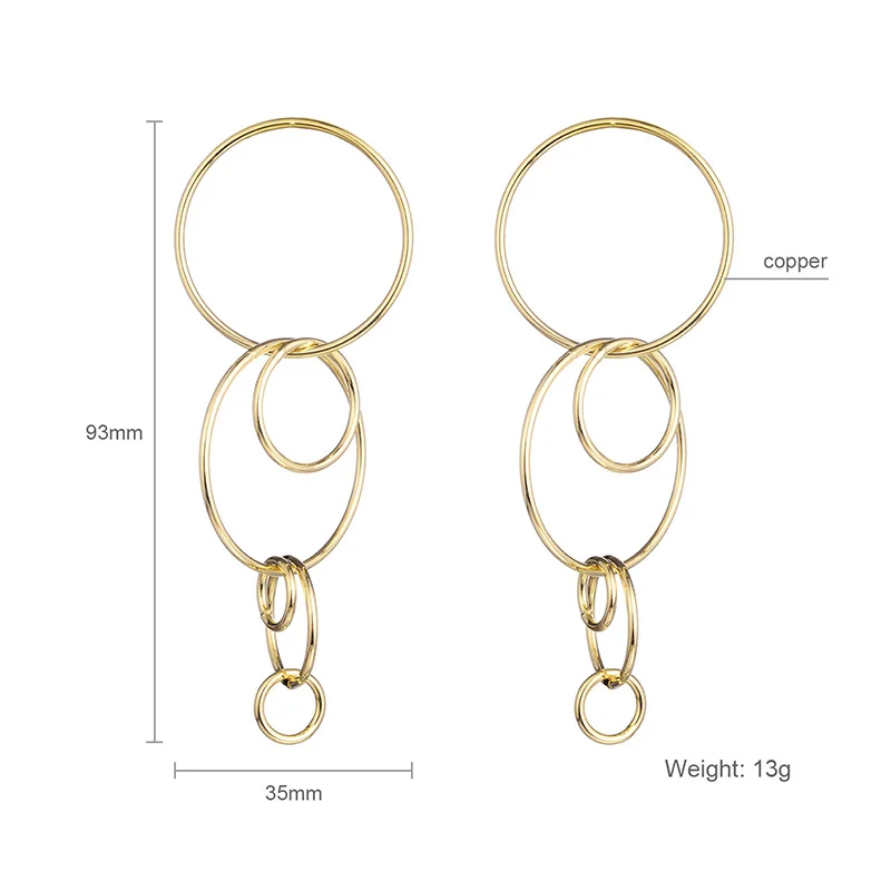 Модные ювелирные изделия Дубай Висячие серьги для женщин 2020 медный материал