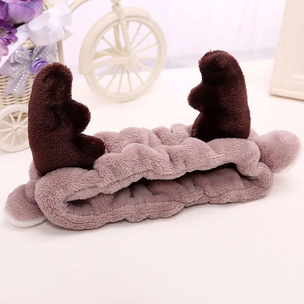 1PC Stylish Cute Ladies Girls Sweet Deer Horn Stretch Hair Band Wrap Headband For Bath Spa Make Up | Украшения и аксессуары