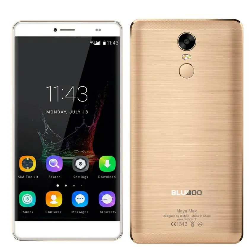 Оригинальный BLUBOO Майя Max 6 0 дюймов смартфон Android mtk6750 8 ядерный процессор 1 5 ГГц