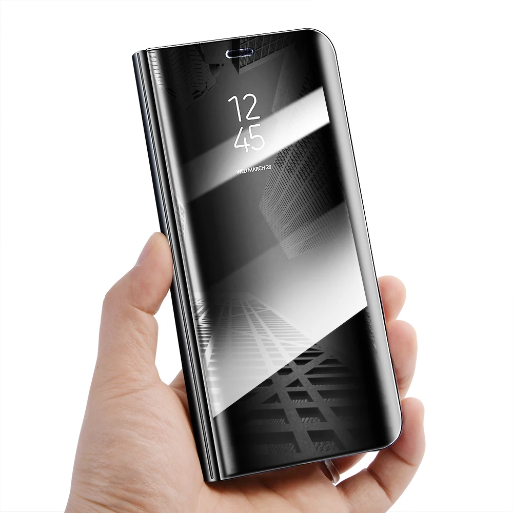 Для samsung Galaxy Note 8 S8 S7 S6 edge чехол Роскошный кожаный книжка с подставкой Clear View Smart