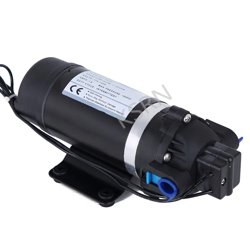AC 110 V самовсасывающий мембранный насос высокого давления 160PSI поршневой для