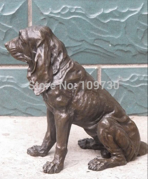 ZSR 001920 15&quotLarge ART Bronze Statue Greece Beagle Harrier DOG Animal | Statues &amp Sculptures