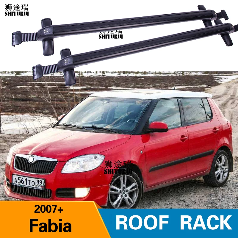 Для SKODA Fabia hatchback 2007 + 5 дверные сверхпрочные стержни с блокировкой из алюминиевого