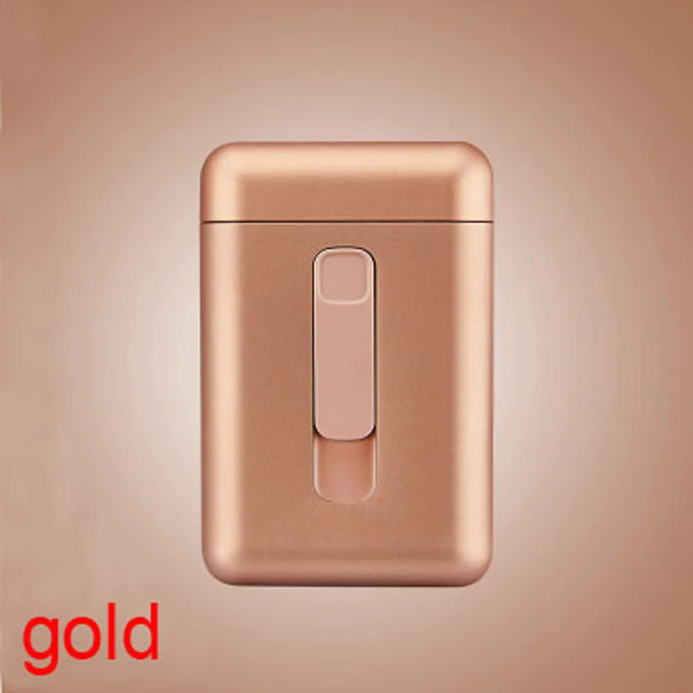 USB Зажигалка чехол для 20 сигарет упаковка для сигарет длиной 100 мм