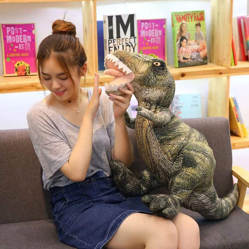 

50/70cm Boys' Favorite T-Rex Stuffed Cotton Doll Children's Day's Most Popular Plush Ferocious Dinosaur Toys Suitable Kids Gifts